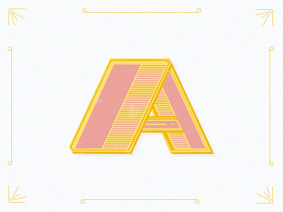A a letter typography