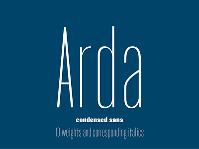 Font Arda | Шрифт Arda