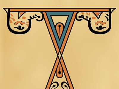 Glagolitic I (Codex Zographensis) design font glagolitic typography vector