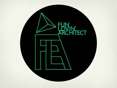Fun Lovin' Architect I architect geometry logo