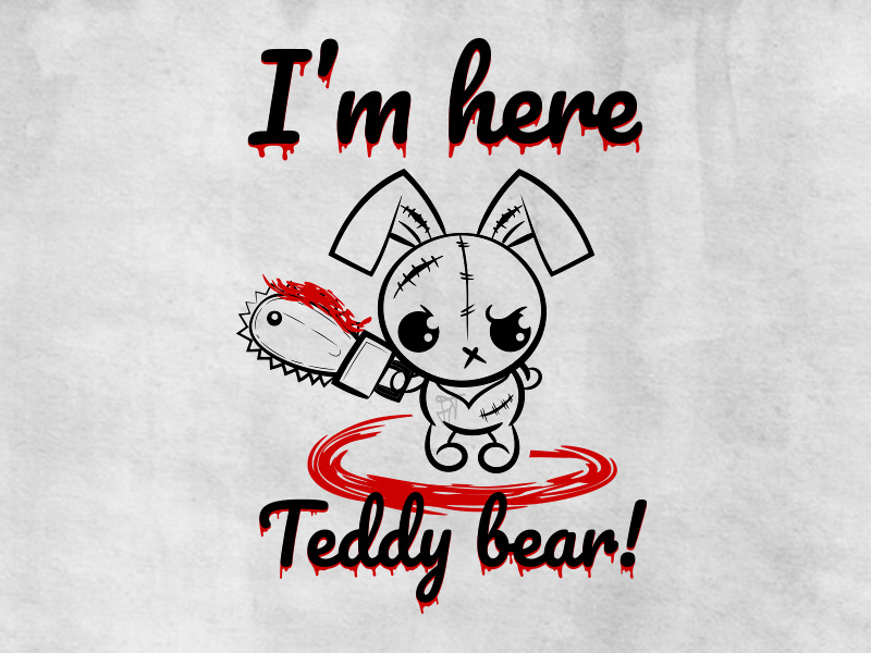 Voodoo Doll Evil Bunny With Blood Saw By Helen Tosh On Dribbble