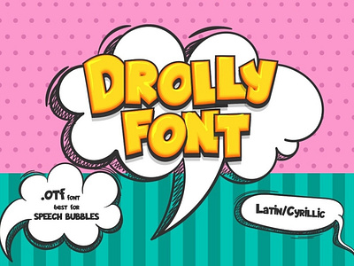 Drolly comics book funny font