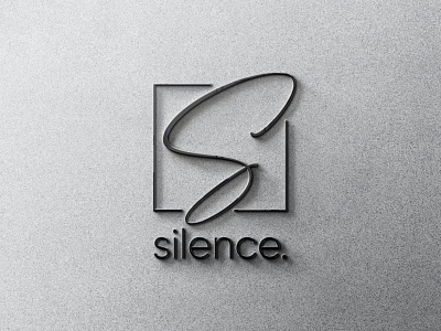 Silence logo adobe illustrator adobe photoshop branding design illustration logo mockup typography vector