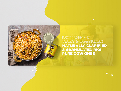 facebook cover design for RKG Ghee