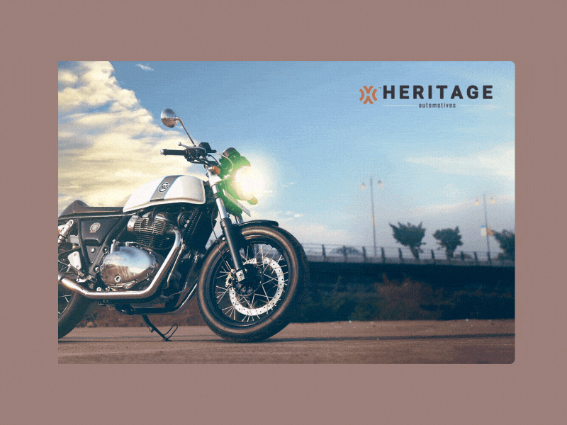 Heritage Automotives 650 adobe aftereffects adobe illustrator adobe photoshop animation cinemagraph continental continental gt royal enfield