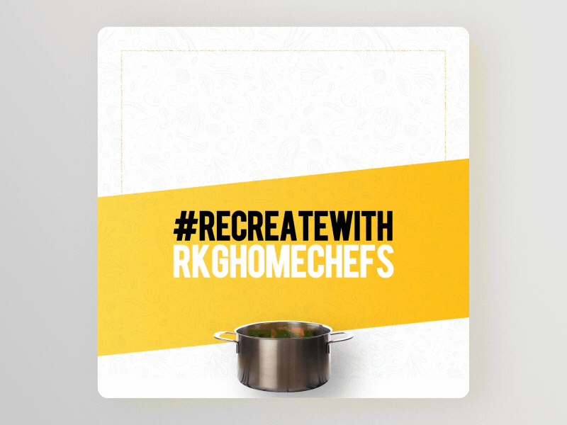 Rcreate contest design RKG adobe illustrator adobe photoshop aed animation contest cook cooking ghee