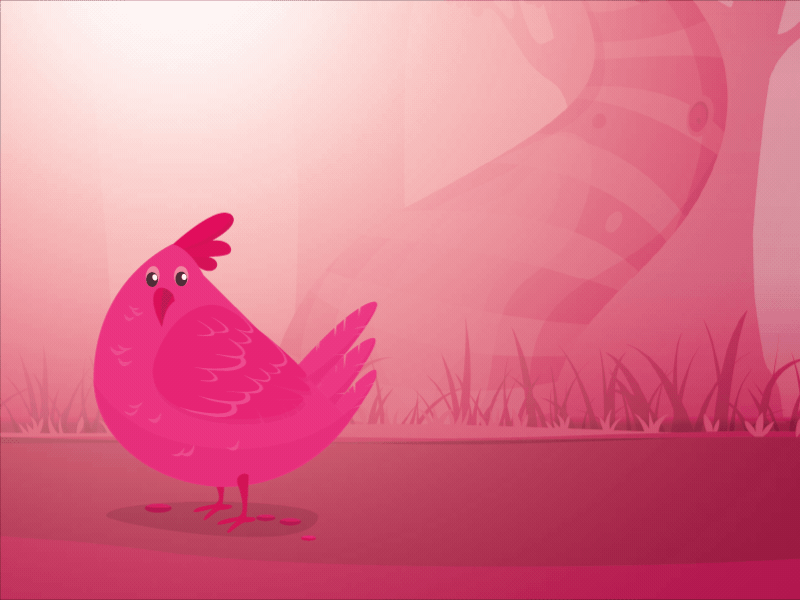 Hello Dribbble aftereffects dribbble egg flat hello hen illustrator photoshop