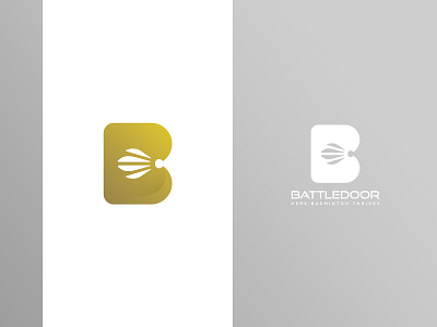 Battledoor Badminton Logo 1 adobe illustrator adobe photoshop badminton branding logo logodesign