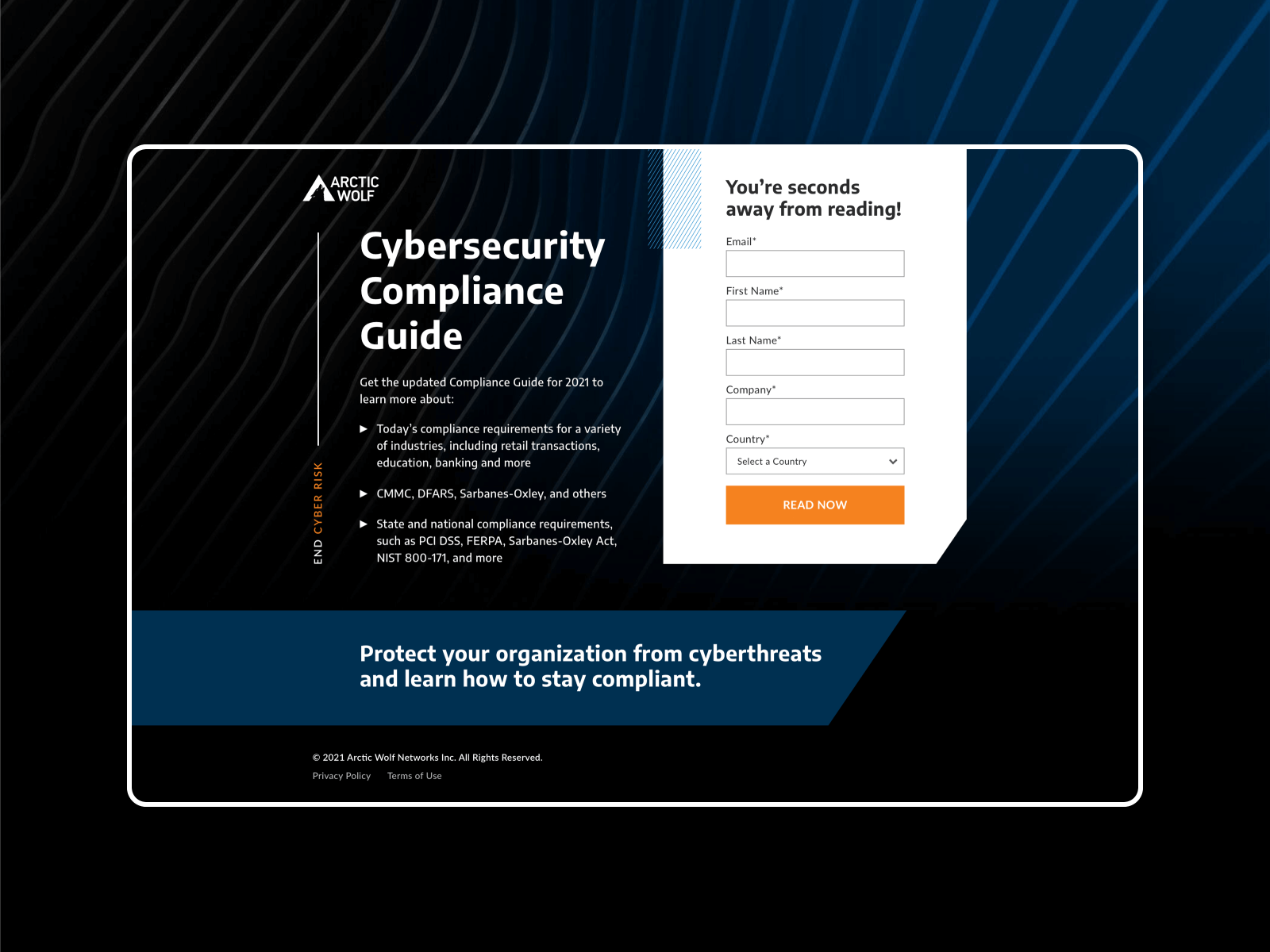 Cybersecurity Guide Landing Page by Grace Pan for Directive on Dribbble