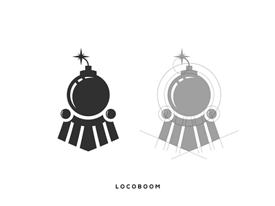 Locomotive boom logo locomotive boom inspiration