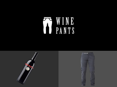 wine pants art brand brand identity branding combination design dualmeaning elegant graphicdesigns icon design identity illustration logo logodesign modern pants rendycemix simple design simple logo wine