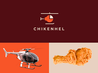 chickenhil brand branding chicken color combination logo concept design food forsale graphicdesigns helicopter icon illustration ins inspiration logo logodesign modern logo simple logo vector