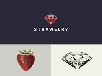 strawberry brand brand identity branding clean combination logo design dualmeaning forsale graphicdesigns icon inspiration jewelry logo logodesign modern rendycemix shop simple logo strawberry vector