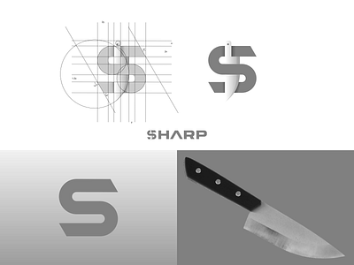 Sharp 3d brand branding combination logo design dual meaning logo graphic design graphicdesigns icon illustration knife letter logo logodesign motion graphics sharp simple ui ux vector
