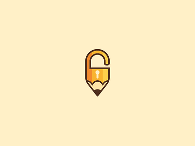 Pencil + padlock