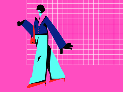 Another Lady character art lady pink character character design illustration