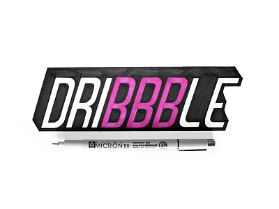 Dribbble Debut debut design dribbble graphic design handlettering lettering