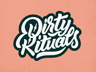 Dirty Rituals branding handlettering lettering logo logotype typography vector