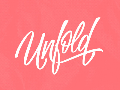 Unfold branding commission crypto currency design handlettering lettering logo logotype typography unfold vector