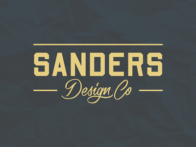 Sanders Design Co branding design handlettering lettering logo logotype typography vector