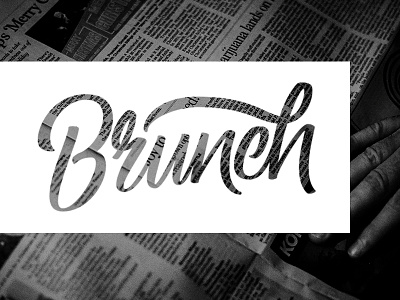 Brunch Header branding commission design handlettering lettering typography vector
