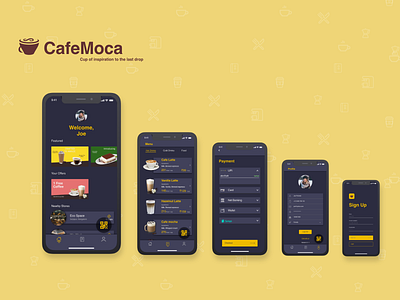 CafeMoca - UI Designs