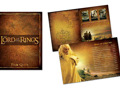 Lord of the Rings Film Guide art film graphic design guide lord of the rings