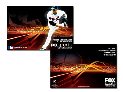 Fox Sports Baseball Campaign graphic design