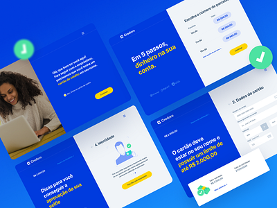 Credoro - Dinheiro rápido na sua conta flow site ui uidesign uidesigner uiux ux uxdesigner website