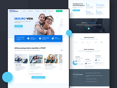 FMG Seguros design site ui uidesign uidesigner uiux ux uxdesigner website website concept