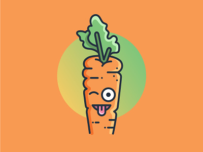 😜 Carrot emoji food illustration