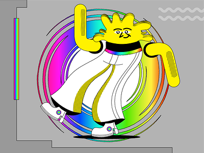 Bacana cartoon character color colors illustration vector