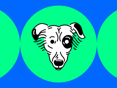 Dog 2 cartoon character color illustration vector