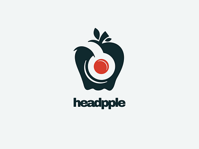 headpple animation app apple branding design flat fruit icon illustration illustrator logo music ui vector
