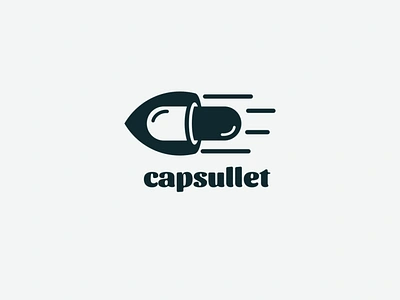 capsullet animation app branding bullet capsule design fire flat icon illustration illustrator logo vector