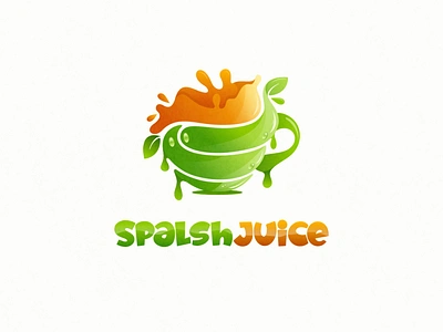 splash juice logo vetor animation app branding design flat icon illustration logo ui vector