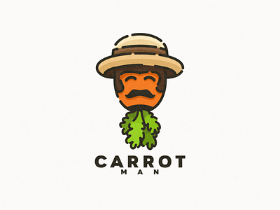 carrot farmers logo vector animation app branding design flat icon illustration logo ui vector