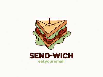 send-wich logo combination animation app branding design flat icon illustration illustrator logo massage sandwich ui vector