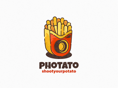 photato logo combination animation app branding design flat icon illustration illustrator logo photoshop potato vector