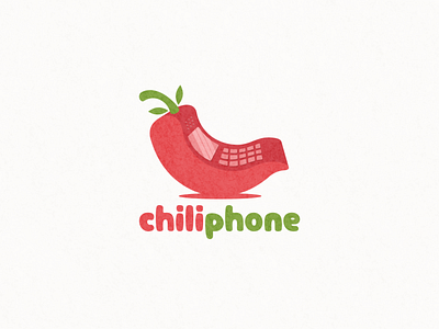 chiliphone logo combination animation app branding cellphone chili design flat icon illustration logo ui vector