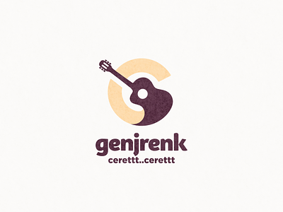 Letter G and guitar logo combination logo for Genjrenk