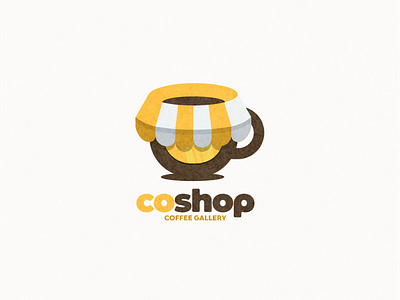 Coffee shop logo combination animation app branding coffee coffee shop design flat icon illustration logo store ui vector