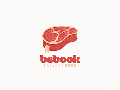 Beef and book logo combination