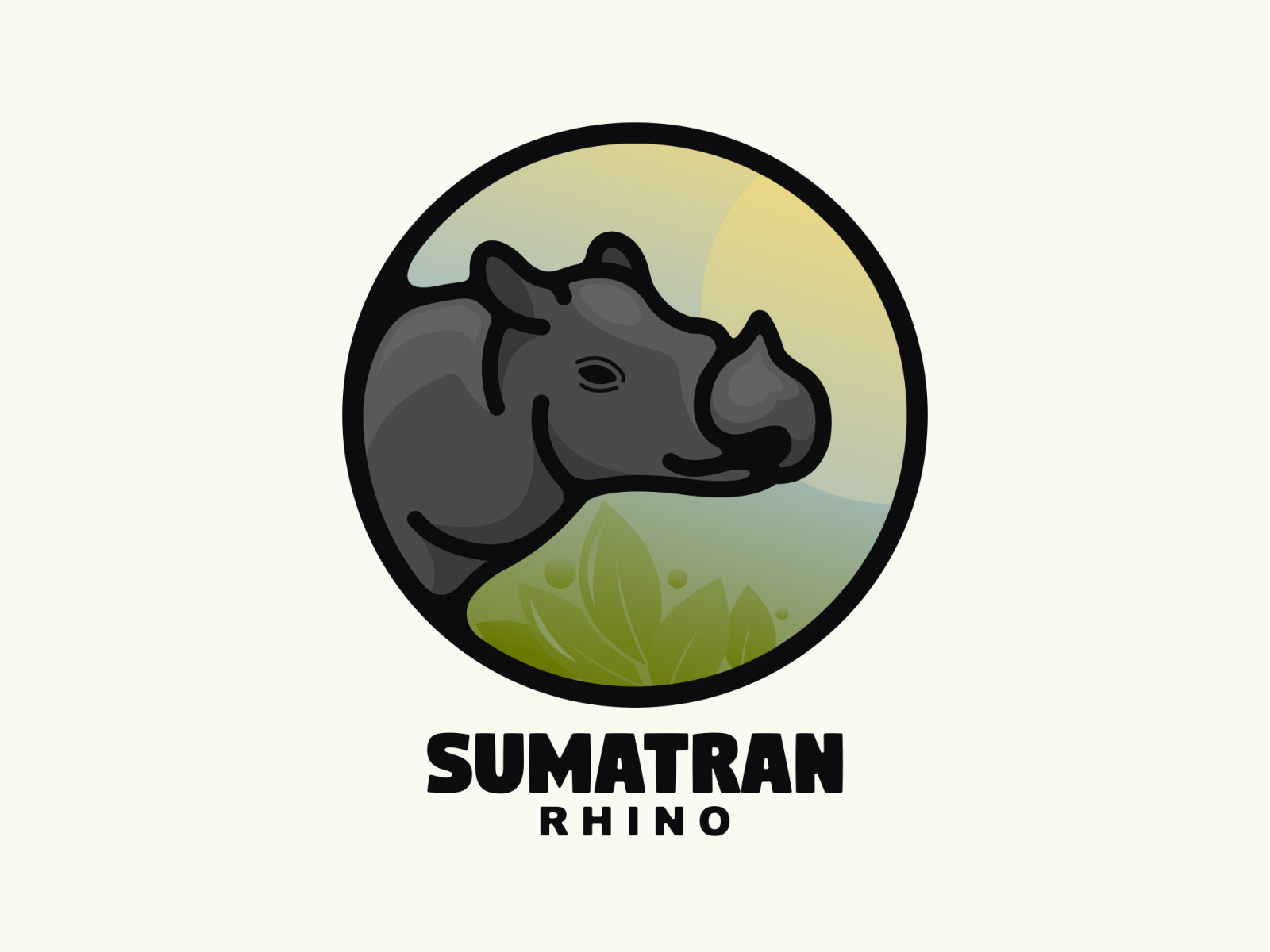 sumatran rhino by bernadif.dion on Dribbble