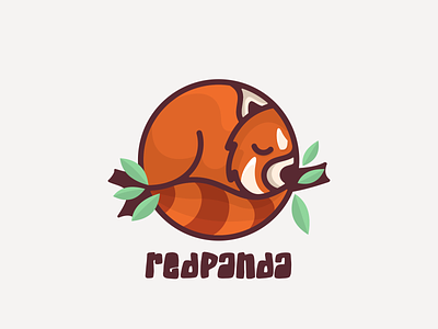 redpanda animals animation branding design flat illustration logo panda redpanda typography ui ux vector