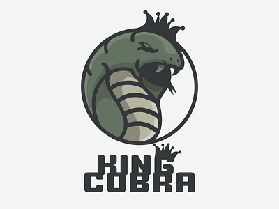 king cobra animation branding cobra design flat illustration king logo snake typography ui ux vector