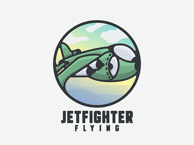 jet fighter animation branding design fighter flat illustration jet logo plane typography ui ux vector