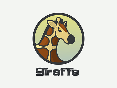 giraffe animals animation branding design flat giraffe illustration logo typography ui ux vector