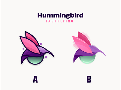 Choose 1 that you like A or B animation bird branding colorful coloring design flat illustration logo typography ui ux vector