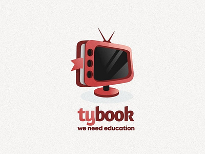 TV and BOOK logo combination